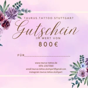 Unlock Your Ink: Taurus Tattoo Stuttgart Voucher Worth Every Euro!